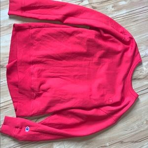 Red Champion Crewneck